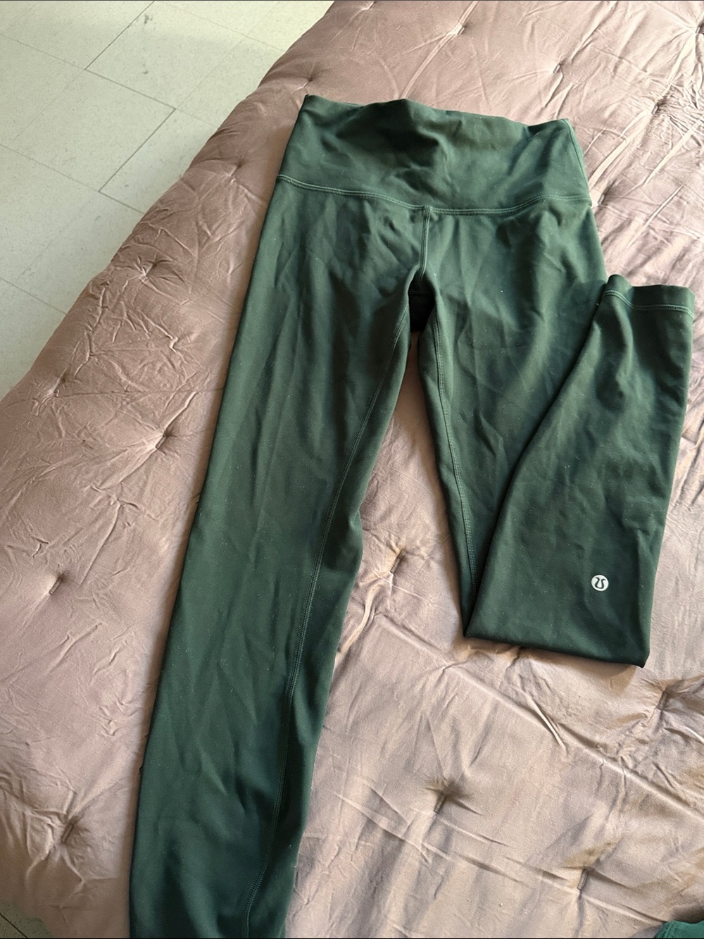 lululemon athletica Dark Green Girls' High-Waist Leggings